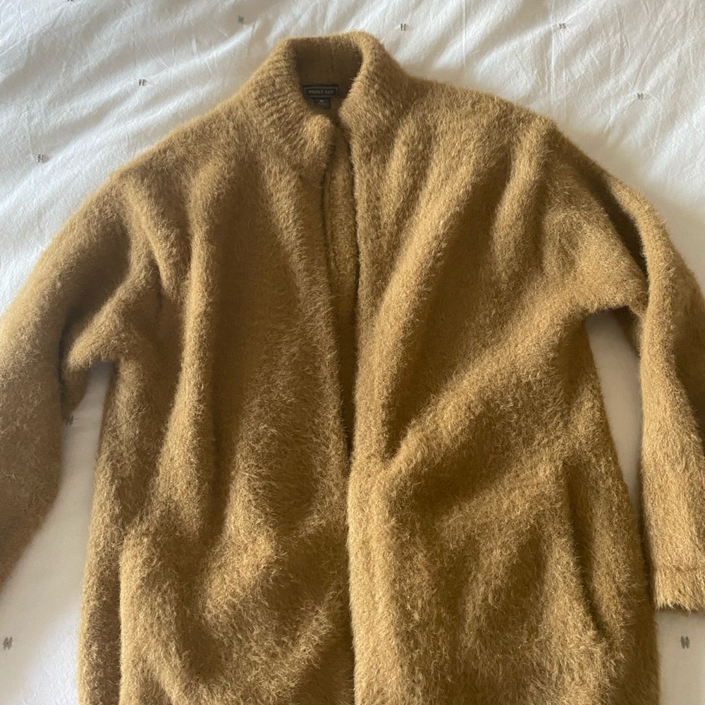 Point Sur for J Crew Camel Teddy Cardigan